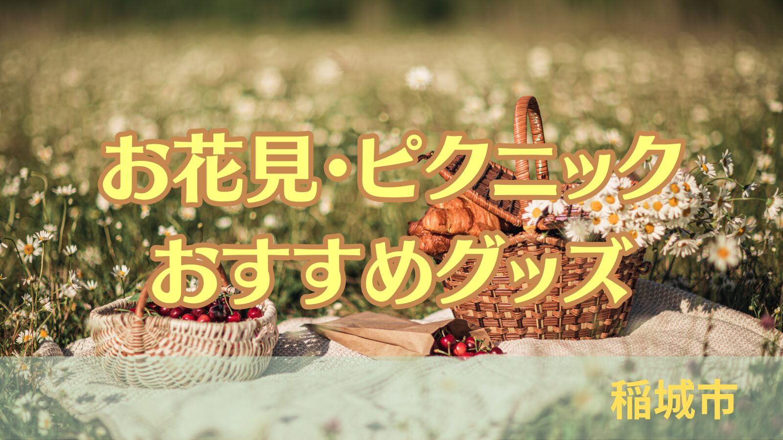 稲城のミカタ「お花見・ピクニックのおすすめグッズ」