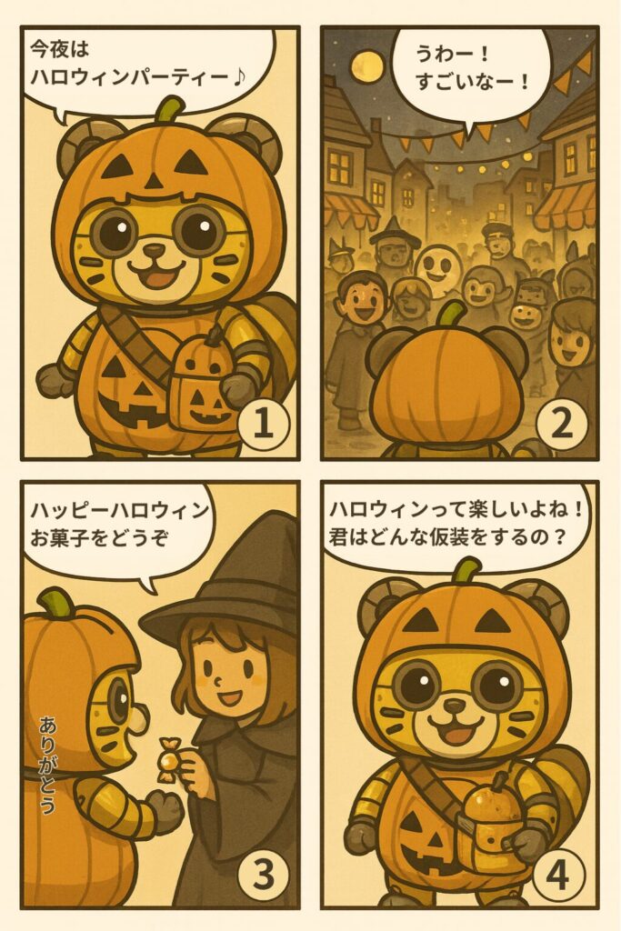 月刊稲城のミカタ_メカポンタ(仮）の4コマ漫画