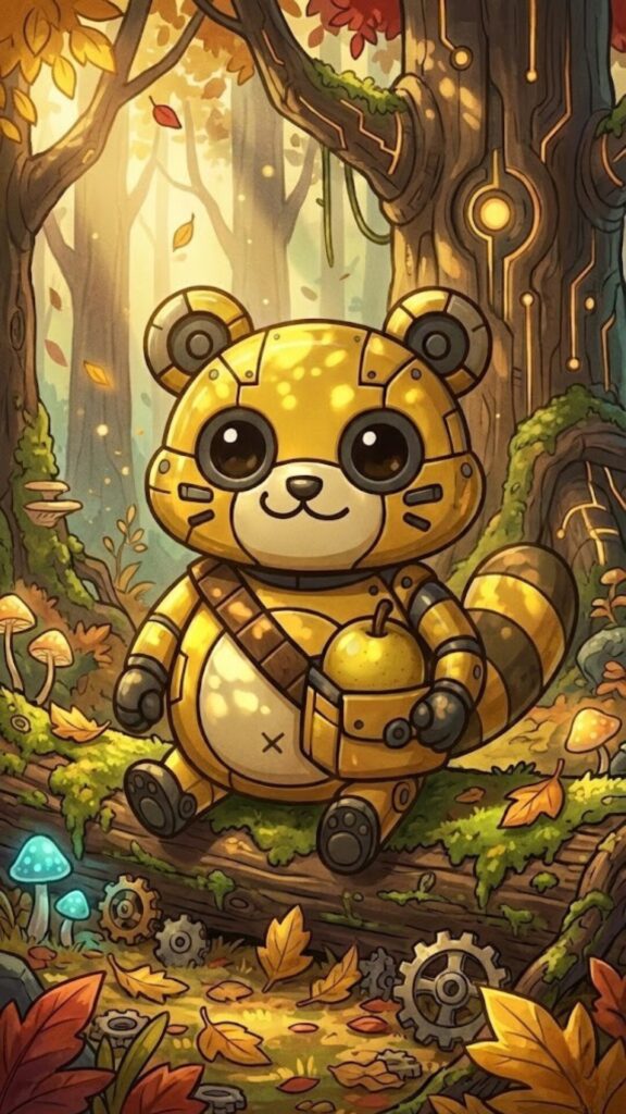 ミカタの壁紙_メカポンタ(仮)_森の中